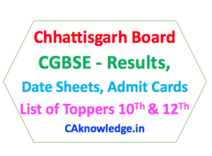 Chhattisgarh Board CGBSE