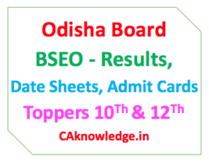 Odisha Board CAknowledge.in