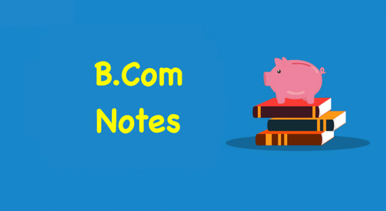 B.Com Notes
