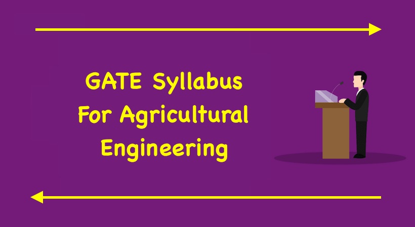 GATE Syllabus For Agricultural Engineering