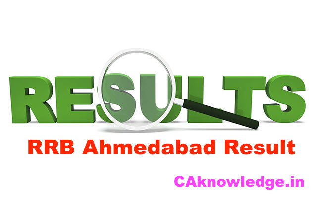 RRB Ahmedabad Result
