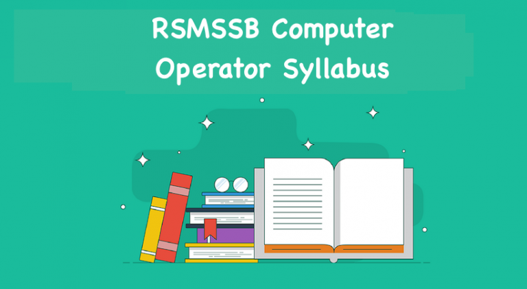 RSMSSB Computer Operator Syllabus