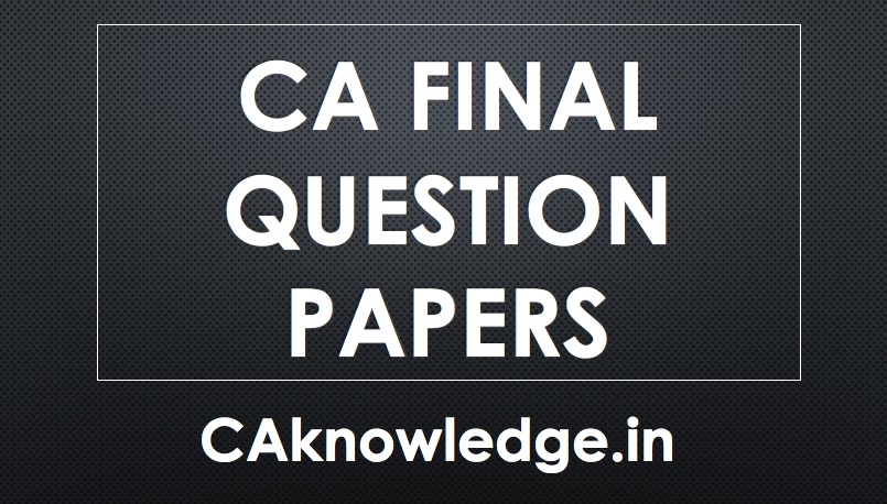 CA Final Question Paper
