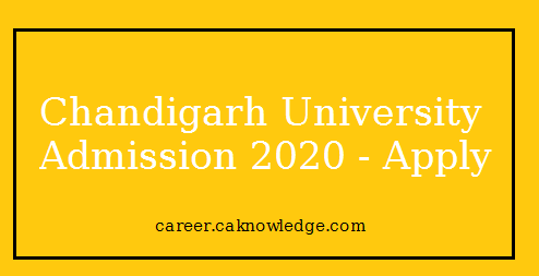 Chandigarh university admission 2020